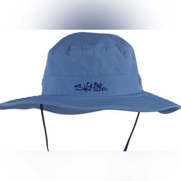 Salt Life Sand Bar Boonie Hat,100% UV performance,logo,chinstrap,adjustable band - Picture 1 of 9